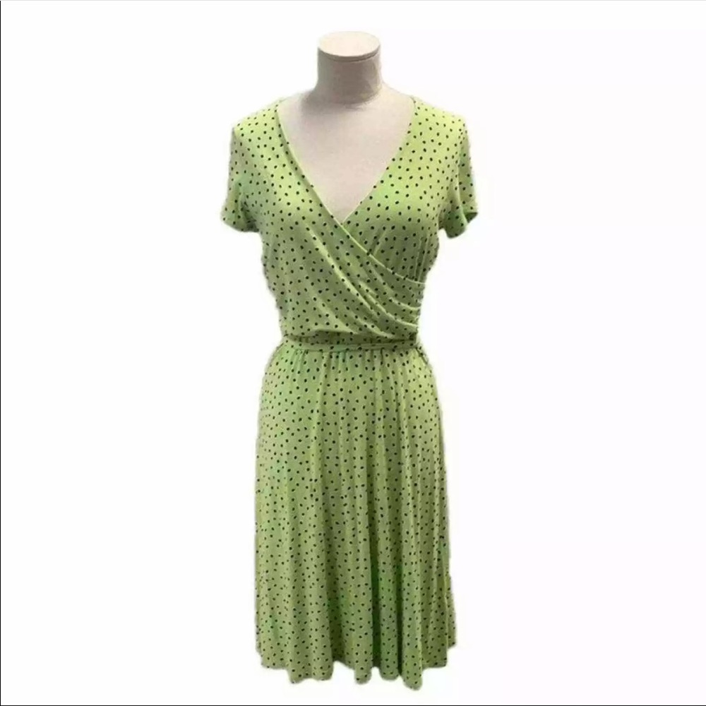 Lands End faux wrap dress 18